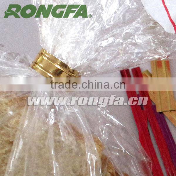 foctory direct sale candy use spooled golden plastic twist tie supplier