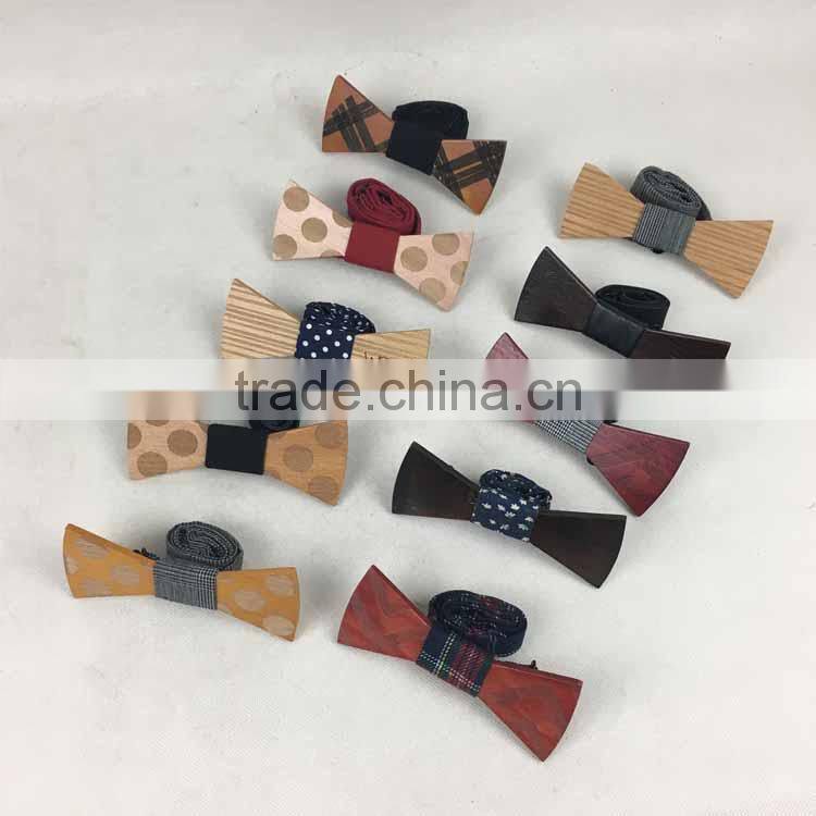 christmas gift luxury wholesale wood bow tie