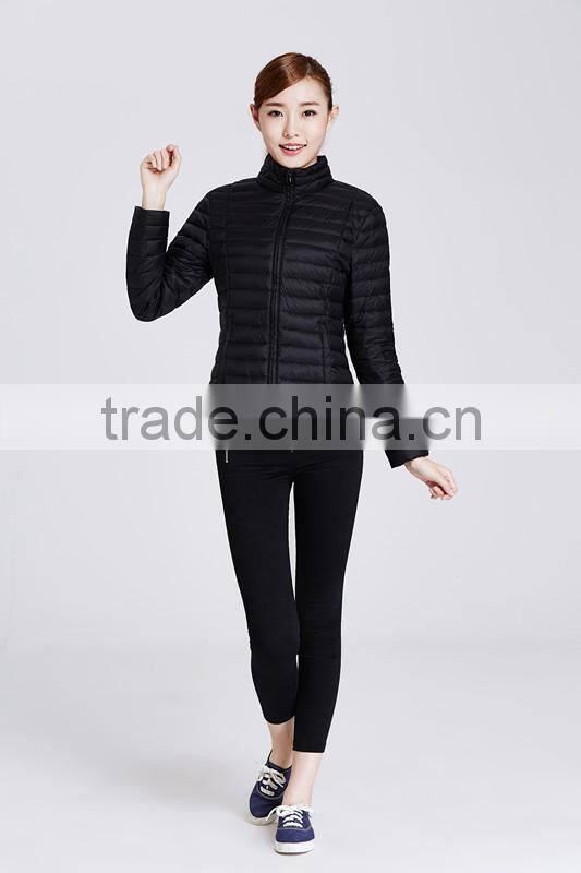 Outdoor lightweight ladies duck down jacket