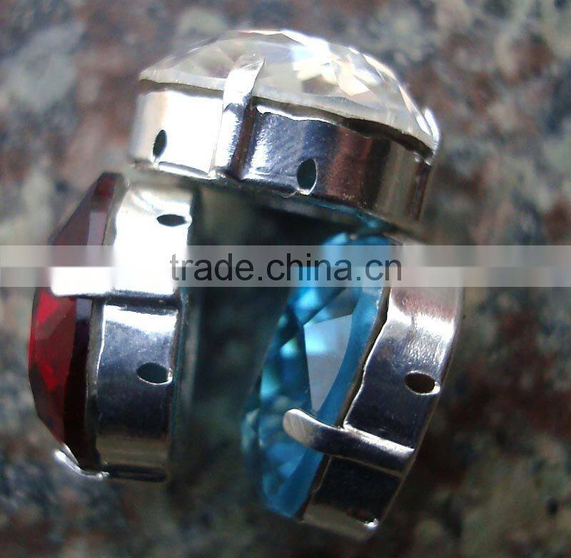 crystal fancy stone with claw for clothing