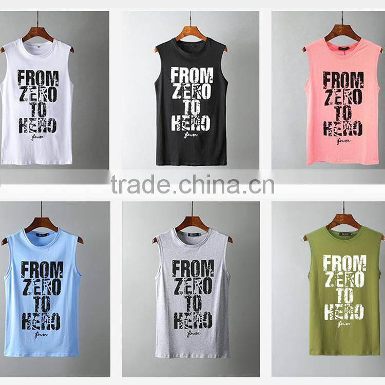wholesale letter print tank top for men new style tank top
