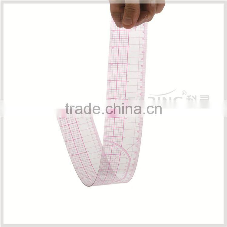 18"&45cm Long sandwich printing 1.2mm thick flexible painting garding ruler never paint off #8095
