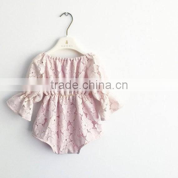 New Fashion Cape Collar Baby Cotton Girl Romper Onesie With Socks