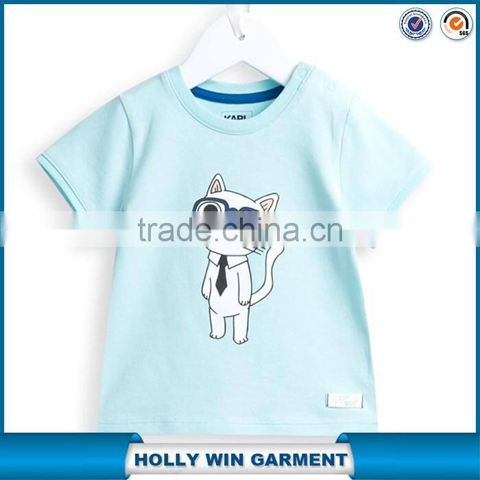 Bulk clothing for boys animal printed t-shirts factory China