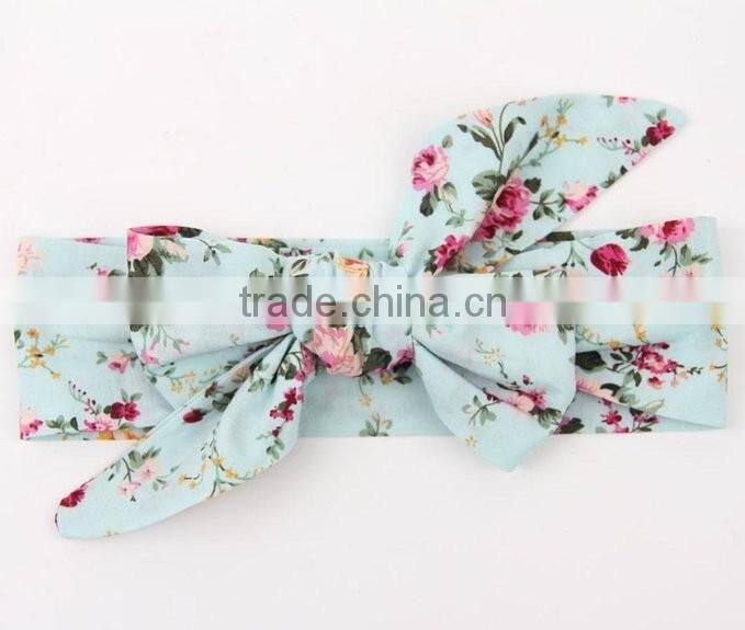 Sweet baby girls headband 2016 newborn kids elastic cotton hair band bows hair accessories