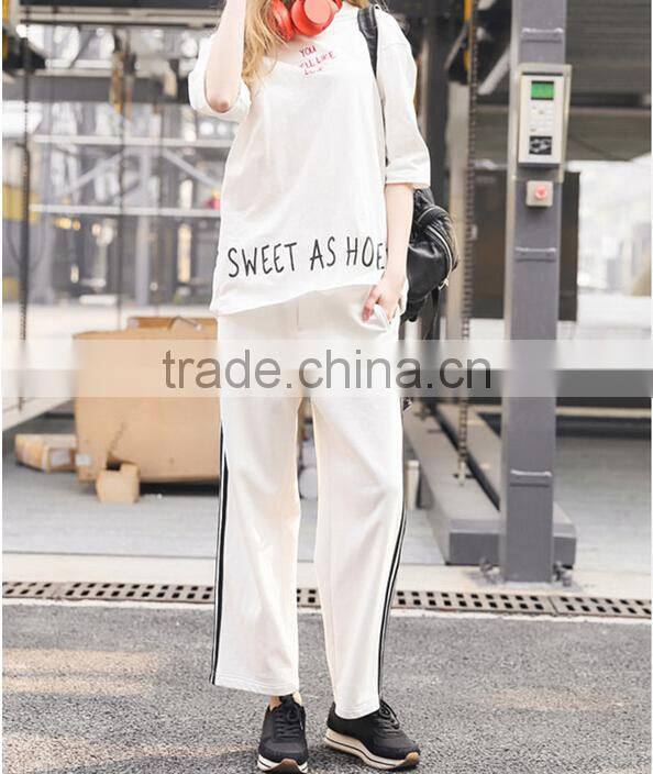 Ladies Fashion High Waist Lightweight Soft Oversize sports leisure trousers for women