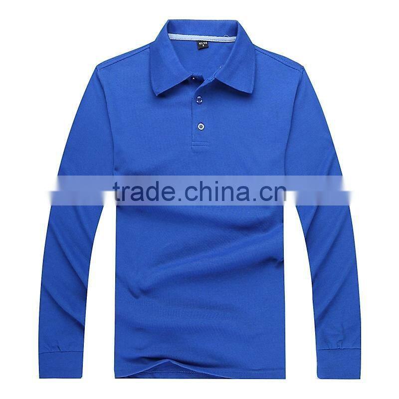 Custom design long sleeve polo shirt no brand