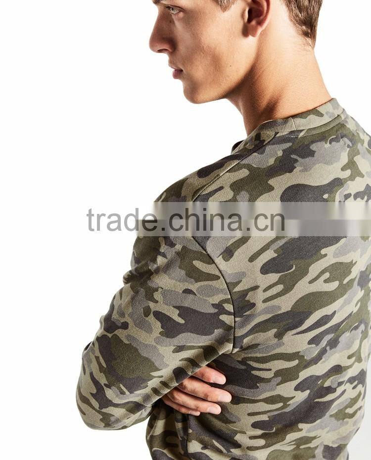 2016 Custom Mens Cheap Fitness Camo Hoodie Sweatshirt Wholesale