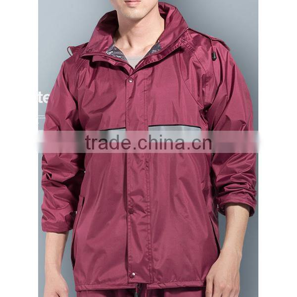 2015 Fashionable Man Waterproof Rain Jacket