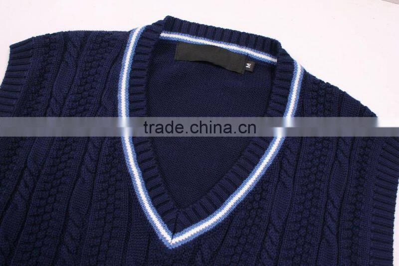 Knitting Sleeveless Name Brand Sweaters Vest For Men