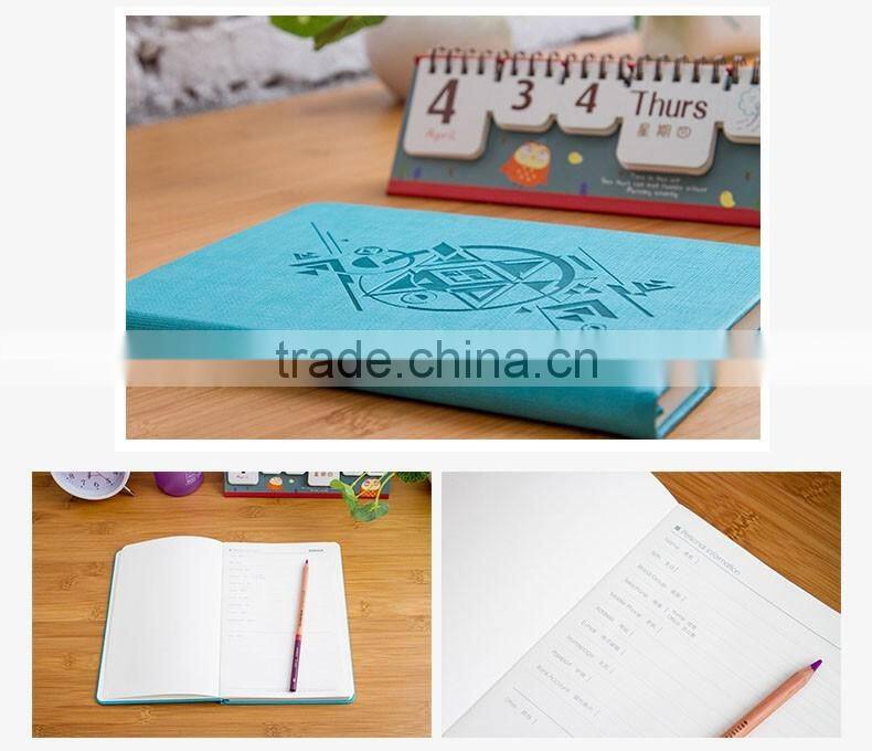 A5 faux leather notebook customizable embossed journal notebook