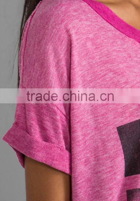 fashion double collar t-shirt