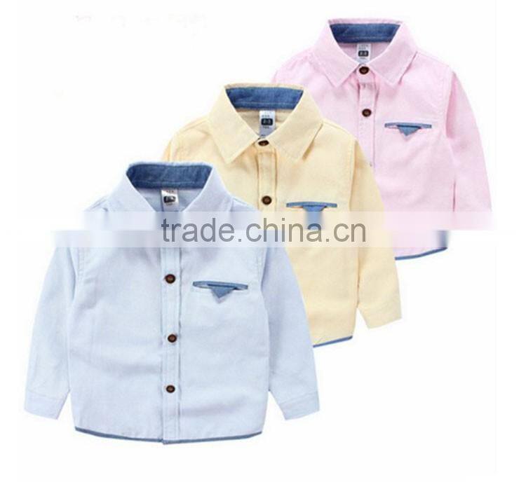 Alibaba wholesales hot sale long sleeve cute multicolored comfortable children's cotton t shirts design for kid