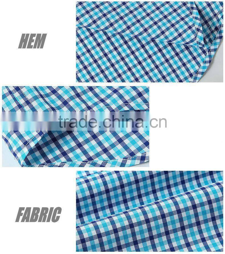 non iron men's shirt plaids shirt black color