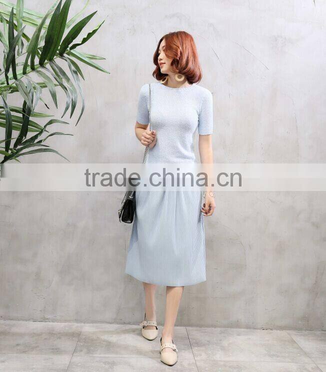 New design womens crew neck short sleeve sweatshirts