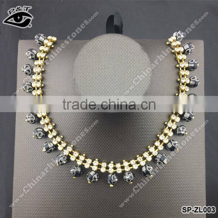 Crystal Rhinestone Chain Trimming For Wedding Dress Fancy Rhinestone Metal Cup Chain DIY crafts