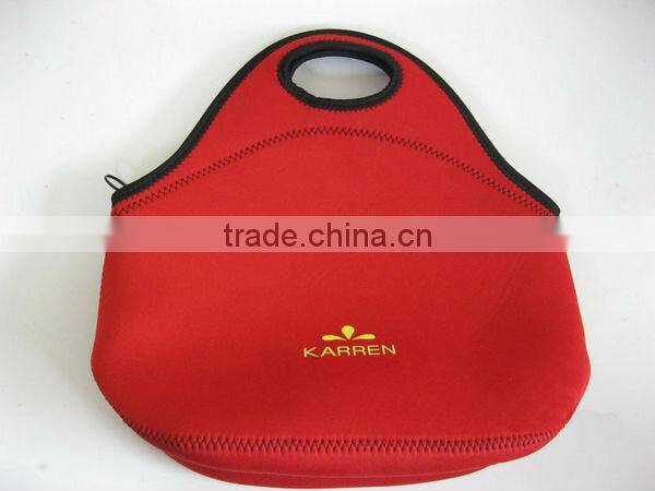 kid neoprene fabric school bag and lunch bag set