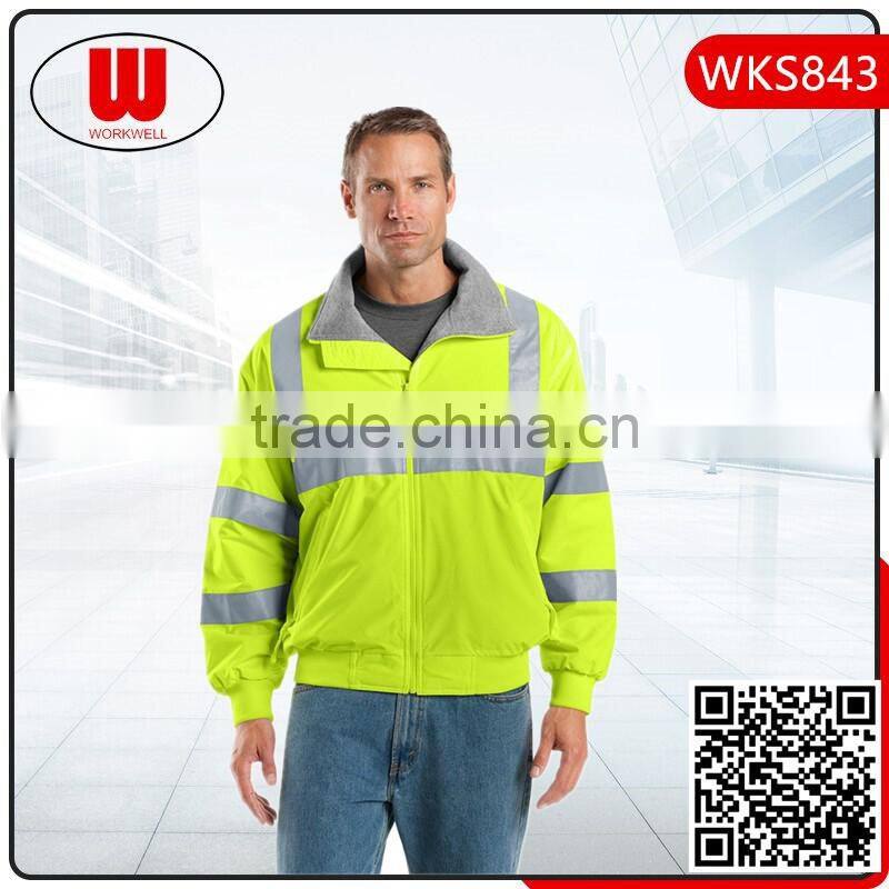 High Visibility zipper hoody jacket