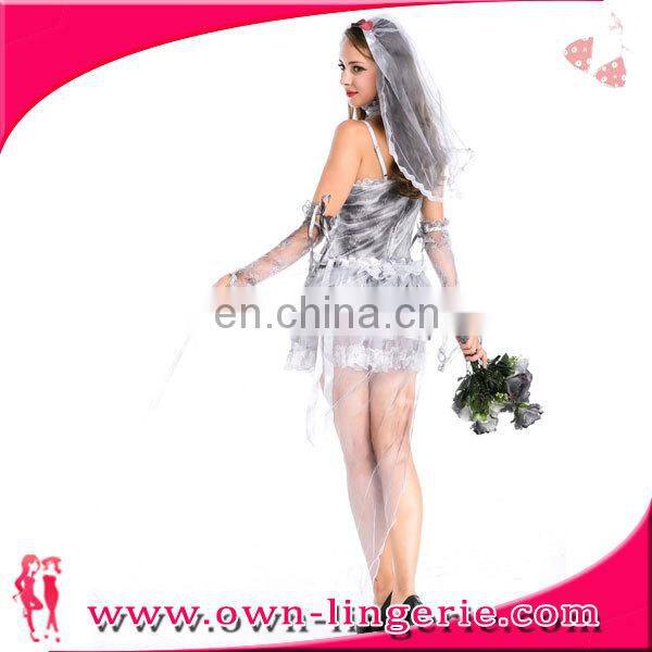 Hot selling sexy white underwear bride wedding outfit costume Bride Costume