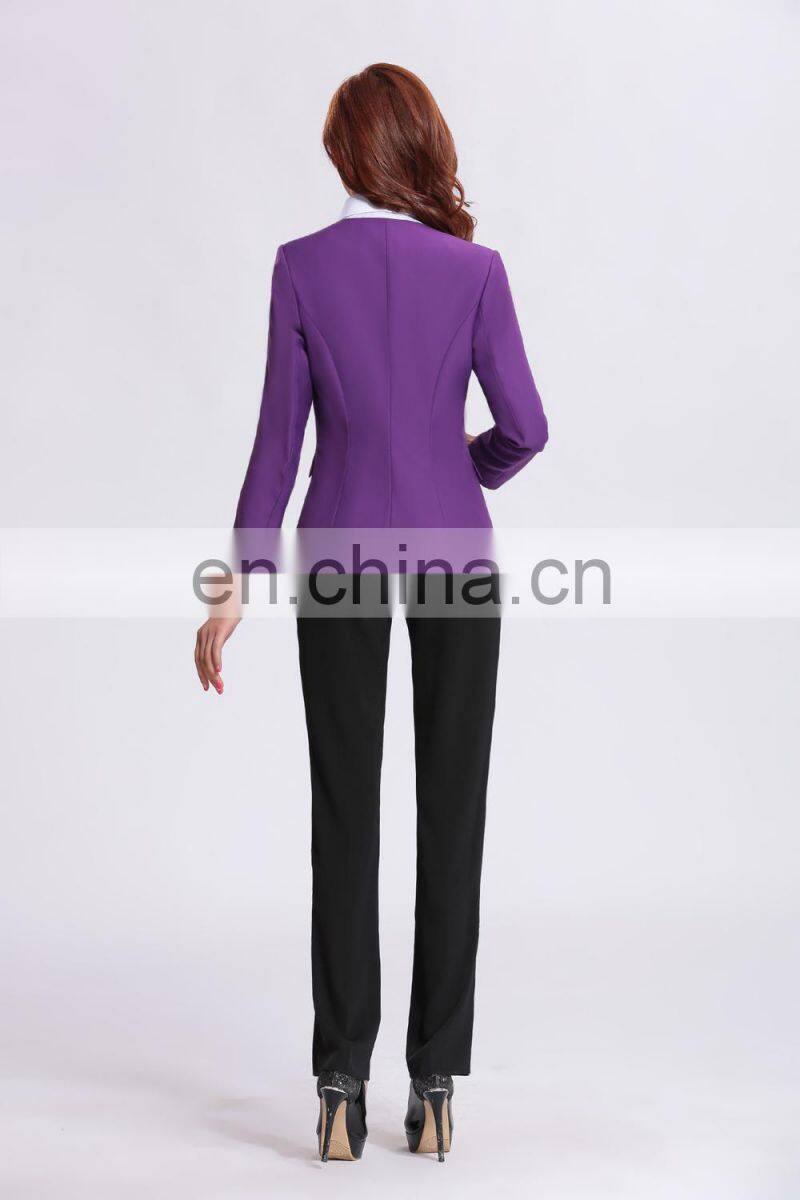 two colour plus size fashion business women formal suit