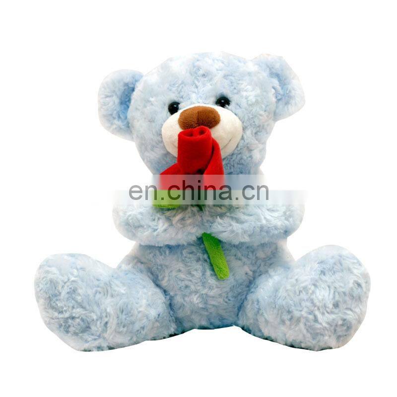 Custom Teddy Bear With Bouquet White Bear Plush Flower Valentine Stuffed Toys