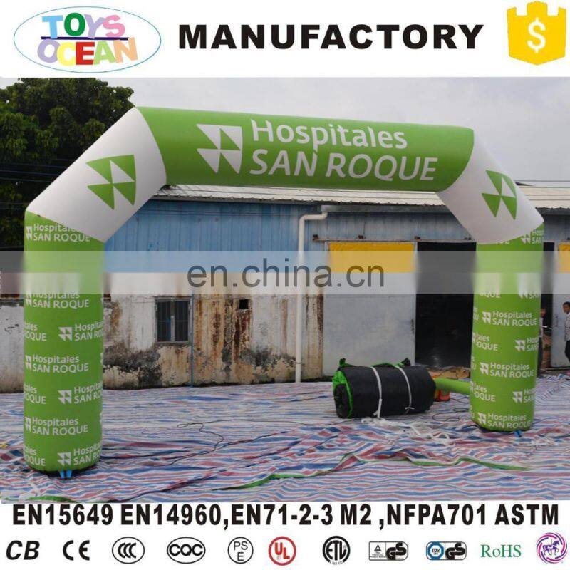 Giant PVC advertising inflatable finish line arch with logo printing customized made