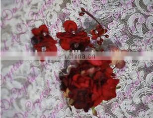 Aidocrystal red wedding hairpiece hair flower bridal hair clip handmade rhinestone headpiece hair accessories