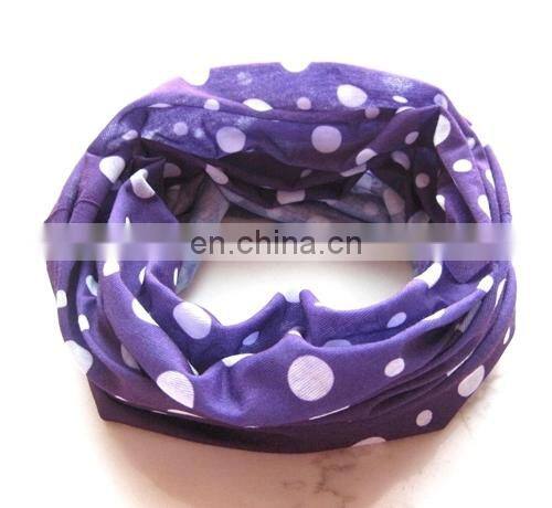 Wholesale 100% polyester bandana full mold logo printing sports multifunctional tube dot bandana