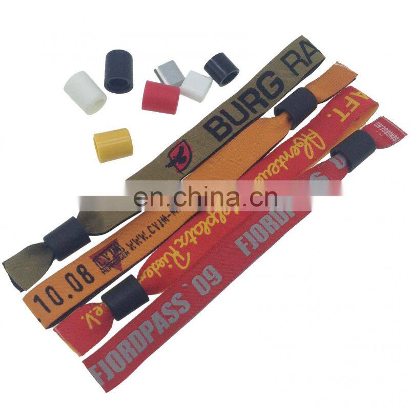 Colorful Disposable Events Cheap Customized Fabric Wristbands