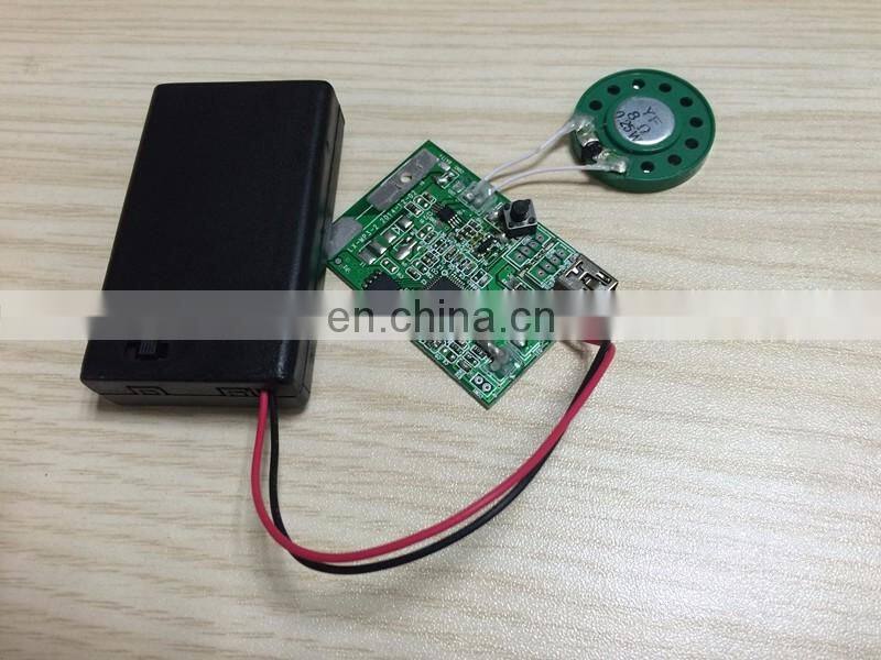6 Sec To 60 Sec USB Mp3 Module With Slide Switch For Greeting Cards