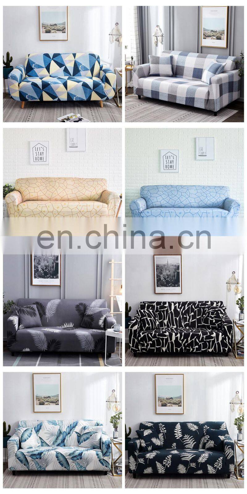 Amazon Hot Sell Stretch Slipcovers Sofa Elastic Universal Sofa Cover Single Loveseat Couch Cover  for Pets