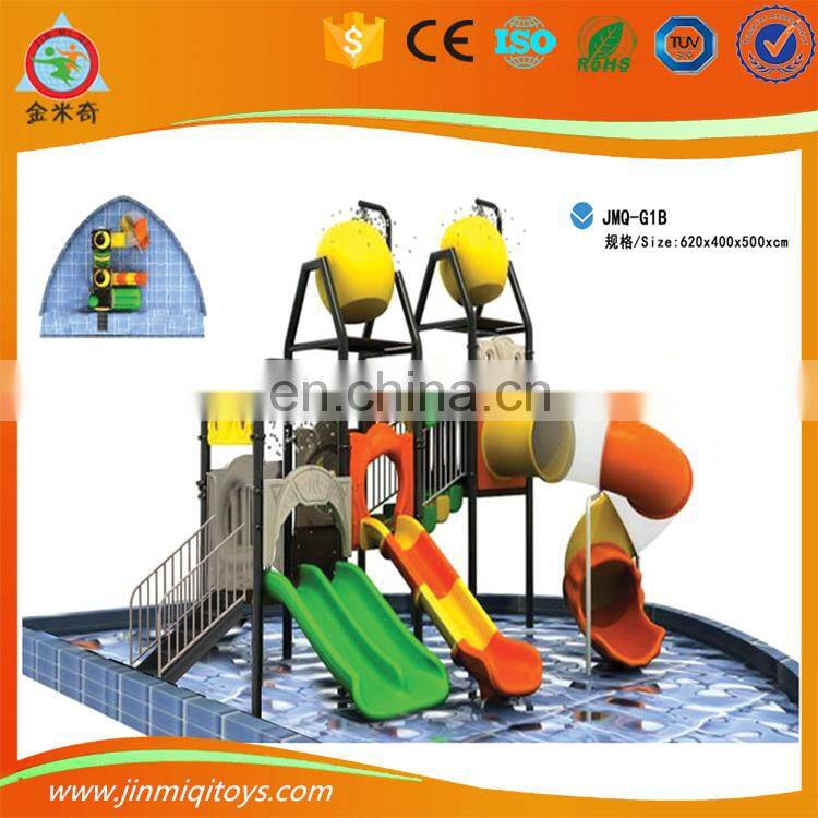 Factory price JMQ-G128A swimming pool structure plastic slide for kids