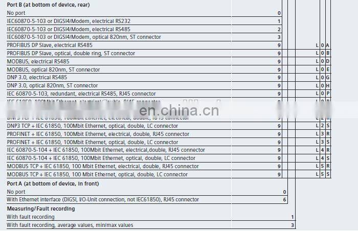 SIEMENS 7SJ80 SIEMENS Protective Relays SIEMENS Relay Protection Devices
