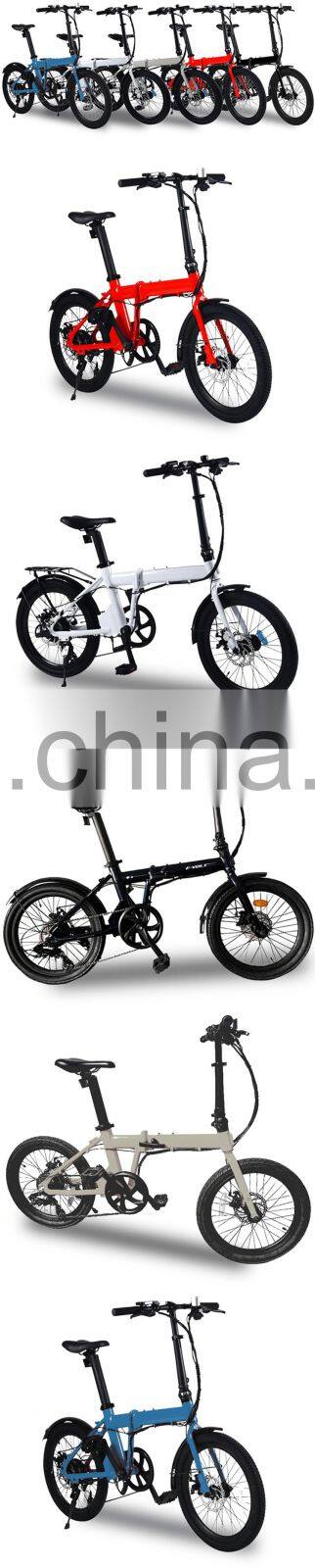 BEBHM20BM 20 Inch 36V Foldable Electric Bicycle With LCD Display, Portable Hidden Lithium Battery Electric Bike