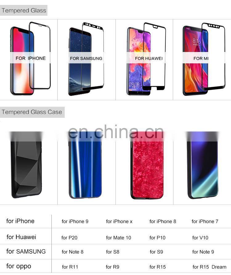 Custom Blu Cell Phone Cases For iphone X 7 8 plus Glass Phone Case