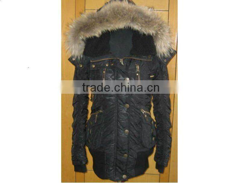 Ladies long down garment