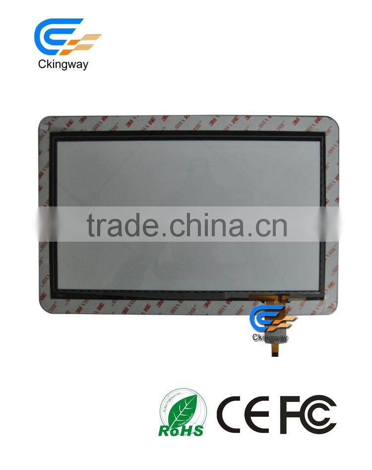 High Resolution Projection capacitive framed multi touch overlay 10.1 Inch With Multi Point