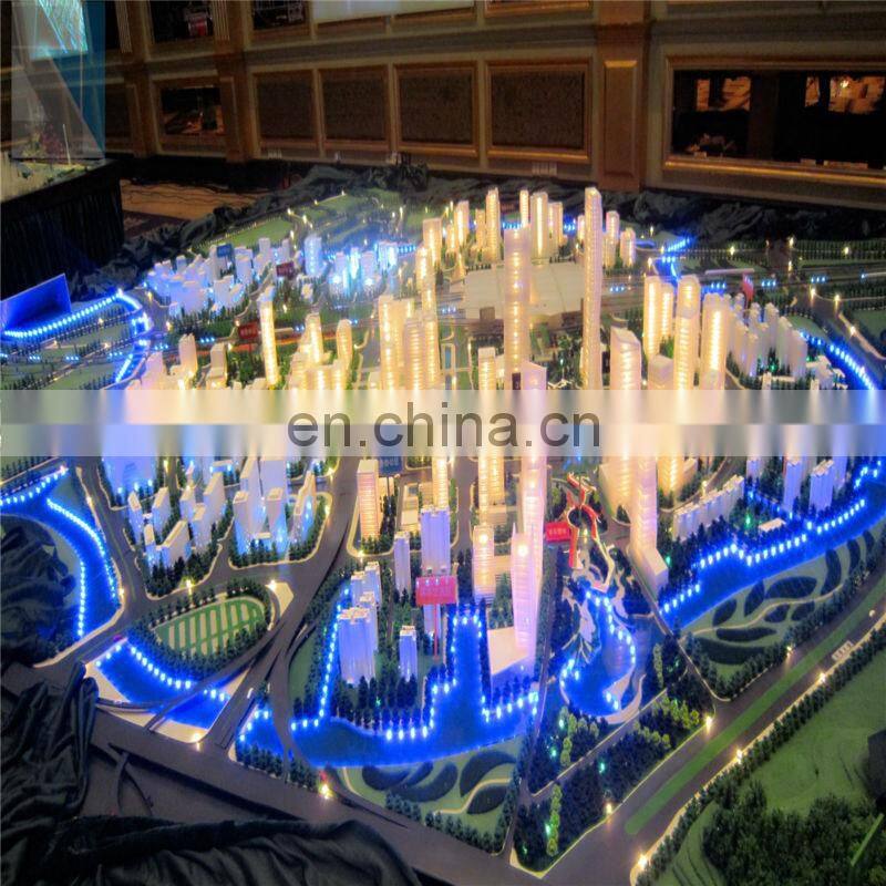 Miniature city model for mater plan in real estate