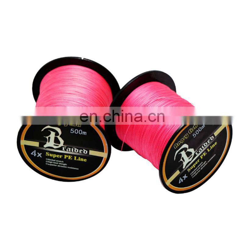 High Strength Super Power Saltwater Fishing Wire 4 strand braid fishing line 500m fishing line