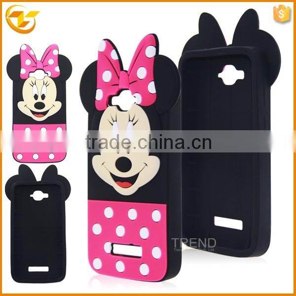 cartoon silicon cover for alcatel one touch pop c7