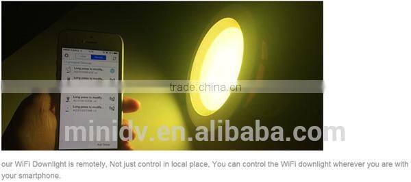 Group Control/Music Control/Timing Control 9W Dimmable WiFi LED Downlight With Both Android And IOS APP Magic Home WiFi