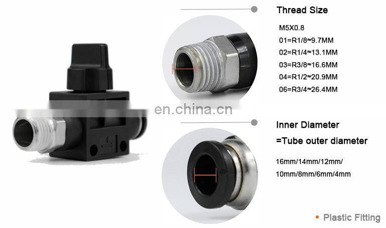 HVSF quick plastic air hand control valve