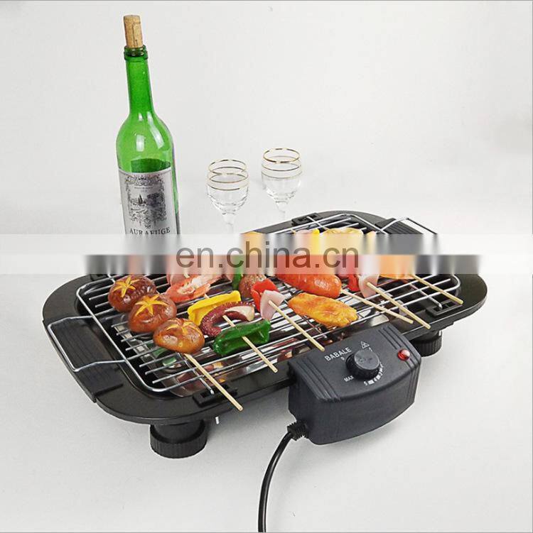 Multifunctional electric oven household smokeless indoor barbecue rack kebab grill machine stainless steel non stick
