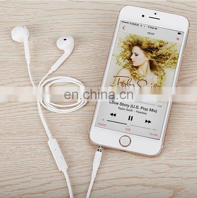 High Sound Wired earphone Earphones 3.5mm Jack Headphones Volume Control With Mic for AUX