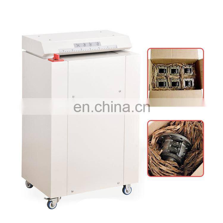 Commercial scrap paper card shredder cutter machine