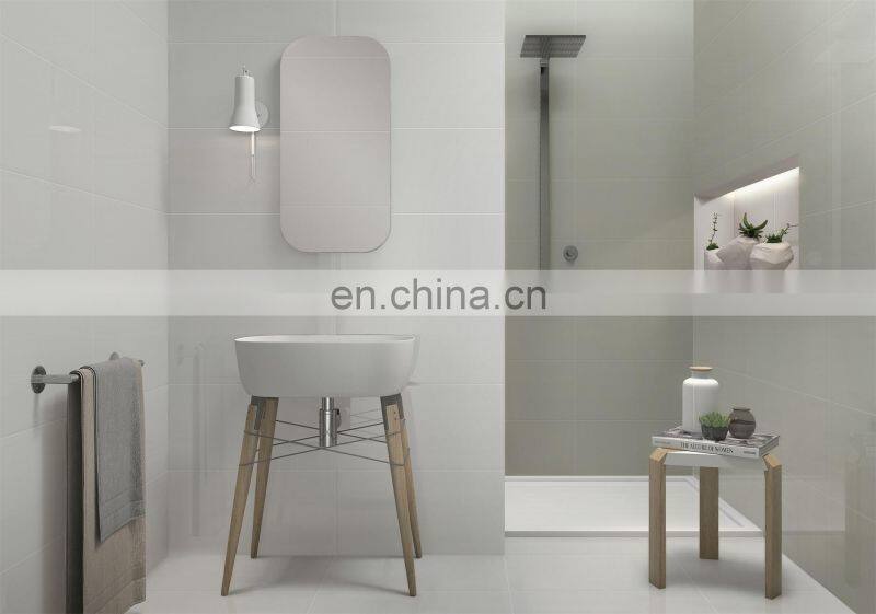 Discontinued Pure Color Light Grey and White Tile Ceramic Kitchen Bathroom Wall Tile 300x600