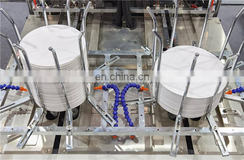 PP600H Semi Automatic double workplace PE-coated paper plate making machine, wedding decoration pasty tray forming machinery