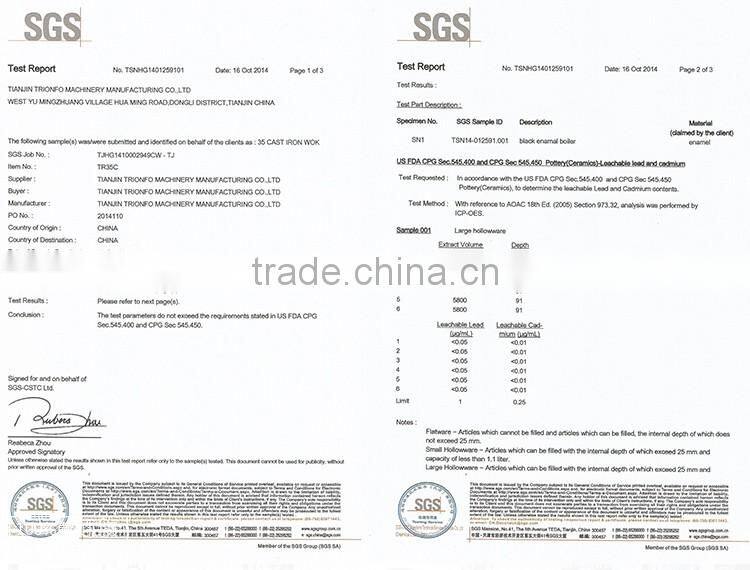 two ears wooden lid cast iron Chinese wok seasoning