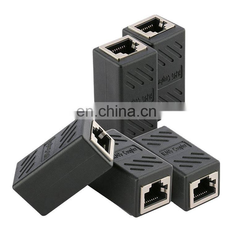 Ethernet Network Adapter Cat 5e Cat5 Cat6 Cat7 8P Female To Female RJ45 Inline Coupler Connector