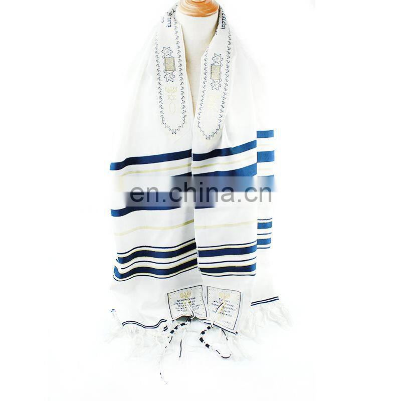 Large Polyester Prayer Shawl Arab Scarf Prayer Pentacost Israel Prayer Talit Shawls Isreal